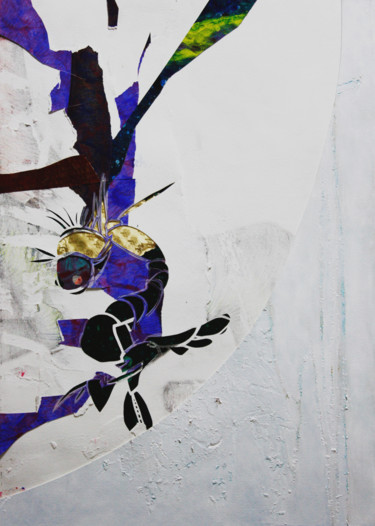 Collages intitulée "Figure  (Number 112…" par Yuiti Hori, Œuvre d'art originale