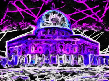 Digitale Kunst mit dem Titel "Neon Pink Moriah" von J.A. Quattro (Qu4ttroStudio), Original-Kunstwerk, Nicht bearbeitete Foto…