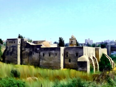 Цифровое искусство под названием "Monastery Fort Pain…" - J.A. Quattro (Qu4ttroStudio), Подлинное произведение искусства, Не…