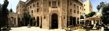 Artes digitais intitulada "YMCA Jerusalem Hori…" por J.A. Quattro (Qu4ttroStudio), Obras de arte originais, Fotografia Não M…