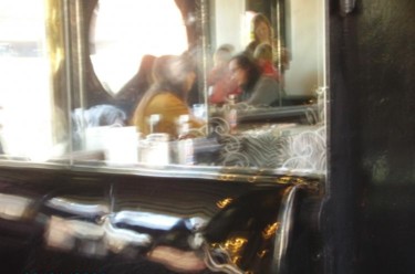 Photography titled "Reflection diner" by Matthew Quain, Original Artwork