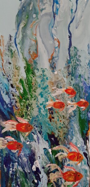 Pintura titulada "Goldfische" por Carola Victoria Quander, Obra de arte original, Acrílico