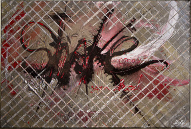 Painting titled "Shake Your Blood" by Quatorzedix, Original Artwork, Acrylic
