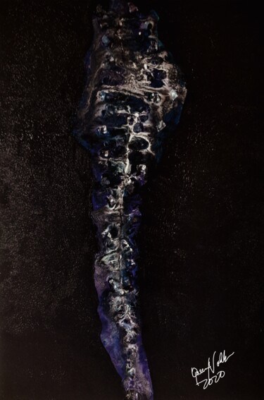 Картина под названием "Amethyst" - Queennoble Dr. Elle Ramirez, Подлинное произведение искусства, Акрил Установлен на Деревя…