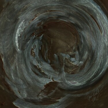 Malerei mit dem Titel "Dark Swirl" von Queennoble Dr. Elle Ramirez, Original-Kunstwerk, Acryl