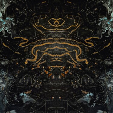 Картина под названием "Beetle: Psychedelic" - Queennoble Dr. Elle Ramirez, Подлинное произведение искусства, Акрил Установле…