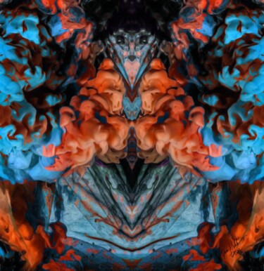 Photography titled "Blue Orange: Photog…" by Queennoble Dr. Elle Ramirez, Original Artwork, Manipulated Photography