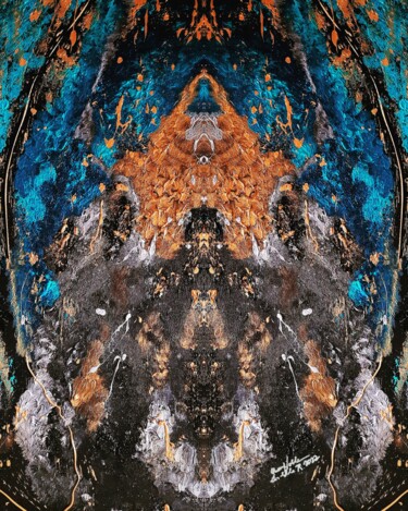 Ζωγραφική με τίτλο "Underwater Palace" από Queennoble Dr. Elle Ramirez, Αυθεντικά έργα τέχνης, Ακρυλικό Τοποθετήθηκε στο Ξύλ…