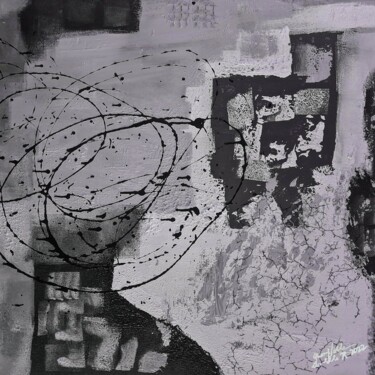 Картина под названием "Math" - Queennoble Dr. Elle Ramirez, Подлинное произведение искусства, Акрил Установлен на Деревянная…