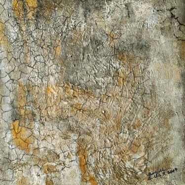 Pintura intitulada "Cracks 1" por Queennoble Dr. Elle Ramirez, Obras de arte originais, Acrílico Montado em Painel de madeira