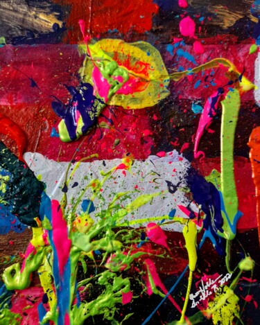 "A Dirty Party" başlıklı Tablo Queennoble Dr. Elle Ramirez tarafından, Orijinal sanat, Akrilik Ahşap panel üzerine monte edi…