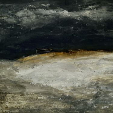 Ζωγραφική με τίτλο "Seascape: Coastal 1" από Queennoble Dr. Elle Ramirez, Αυθεντικά έργα τέχνης, Ακρυλικό Τοποθετήθηκε στο Ξ…