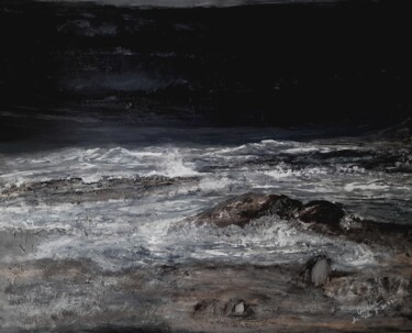 Ζωγραφική με τίτλο "Seascape Painting -…" από Queennoble Dr. Elle Ramirez, Αυθεντικά έργα τέχνης, Ακρυλικό Τοποθετήθηκε στο…