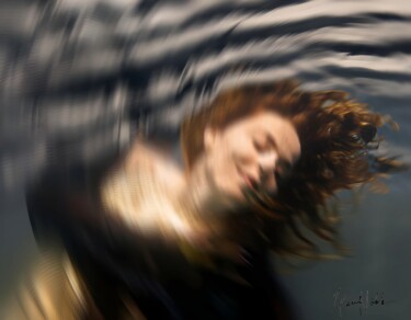 Photography titled "Woman In Water Phot…" by Queennoble Dr. Elle Ramirez, Original Artwork, Analog photography