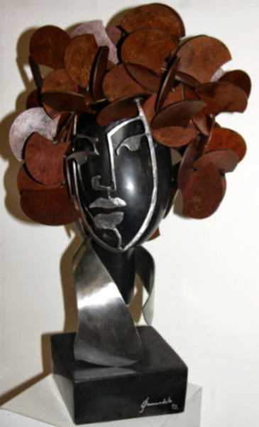 Escultura intitulada "mulher355" por Queimadela Dos Santos, Obras de arte originais, Aço inoxidável