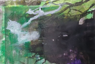 Peinture intitulée "Forêt 2" par Michele Quence, Œuvre d'art originale, Aquarelle