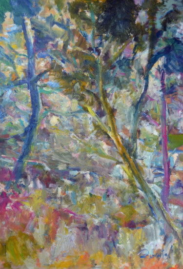 Sentiers côtiers Peinture intitulée "Sentiers côtiers" par Pierre Quentel, Œuvre d'art originale, Huile