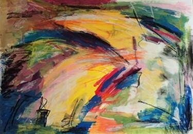 Pintura intitulada "éruption de lumière" por Quentin Groetzinger, Obras de arte originais, Giz