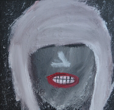 Painting titled "The drunk girl from…" by Quentin Monnet, Original Artwork, Acrylic
