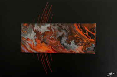 Painting titled "Noria N3" by Quentin Dbk, Original Artwork, Acrylic Mounted on Wood Stretcher frame