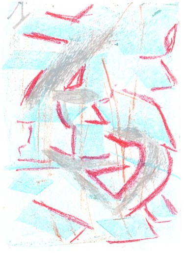 Disegno intitolato "scan-20190212-13434…" da Pascal Queslin, Opera d'arte originale, Pastello