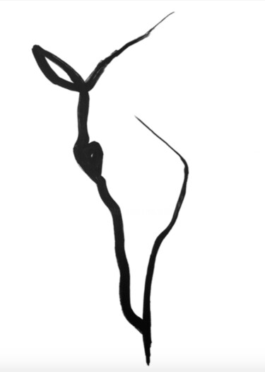 Rysunek zatytułowany „cheval” autorstwa Quibe, Oryginalna praca, Atrament