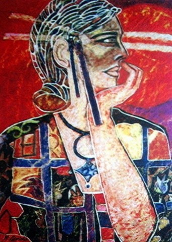 Peinture intitulée "1998_Mémoires_(past…" par Régine Quidu, Œuvre d'art originale, Pastel