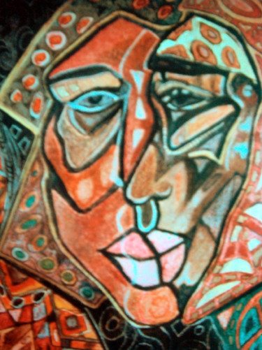 Pittura intitolato "cassure.jpg" da Régine Quidu, Opera d'arte originale