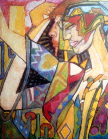 Peinture intitulée "sans titre" par Régine Quidu, Œuvre d'art originale