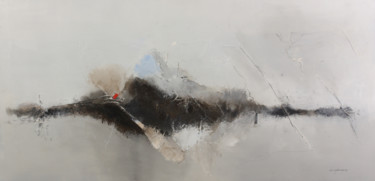 Peinture intitulée "Horizon 3" par Daniel Quievreux, Œuvre d'art originale, Huile