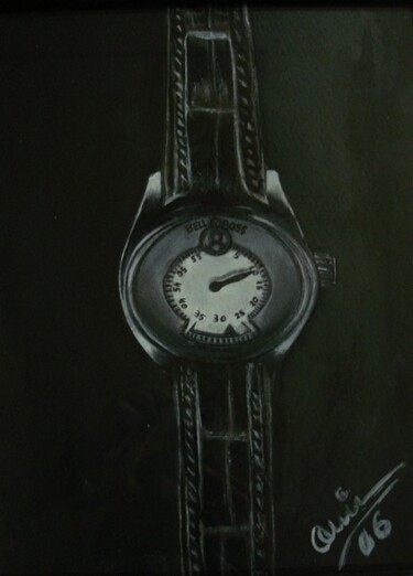Peinture intitulée "reloj (original)" par Quin, Œuvre d'art originale