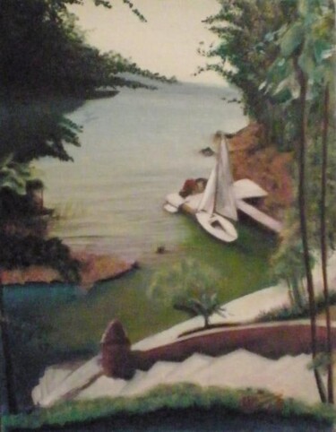 Pintura titulada "BAHIA MEJICANA (cop…" por Quin, Obra de arte original