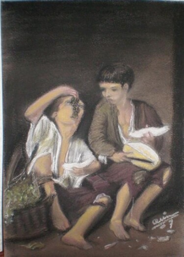 Pintura intitulada "MURILLO (copia)" por Quin, Obras de arte originais