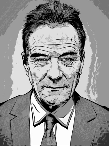 Arte digitale intitolato "bryan-cranston.jpg" da Quoc-Tu Nguyen, Opera d'arte originale