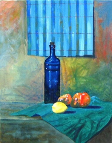 Malerei mit dem Titel "Still life" von Qusay Alawami, Original-Kunstwerk, Öl