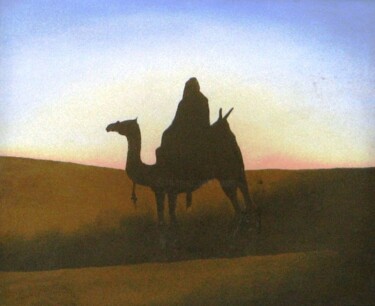 Картина под названием "Sunset" - Qusay Alawami, Подлинное произведение искусства, Масло