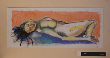 Drawing titled "N.R. N° 8" by R. Cavalié, Original Artwork, Pastel