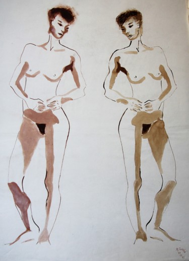 Zeichnungen mit dem Titel "NR  N°184" von R. Cavalié, Original-Kunstwerk, Tinte