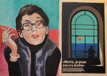 Peinture intitulée "N° 925. Marguerite…" par R. Cavalié, Œuvre d'art originale, Autre Monté sur Châssis en bois