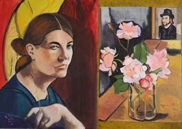 Картина под названием "N° 954 Suzanne Vala…" - R. Cavalié, Подлинное произведение искусства, Другой Установлен на Деревянная…