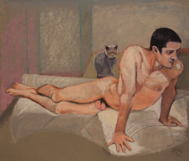 Рисунок под названием "N° 857  X-mas 2011…" - R. Cavalié, Подлинное произведение искусства, Пастель