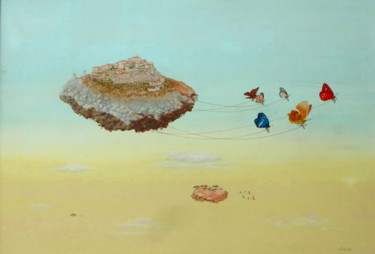 Peinture intitulée "gordes.jpg" par Roger Foucher-Lottin, Œuvre d'art originale, Acrylique
