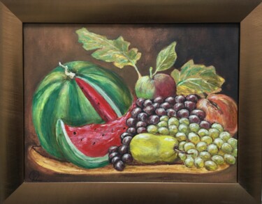 Malerei mit dem Titel ""Obst"" von Roman Koshmanov, Original-Kunstwerk, Acryl