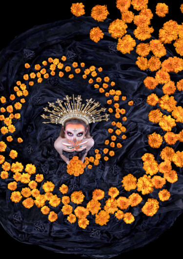 Photography titled "La Catrina holds a…" by R&N Photography, Original Artwork, Digital Photography