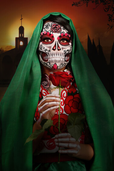 Fotografia intitolato "The Catrina and a R…" da R&N Photography, Opera d'arte originale, Fotografia digitale