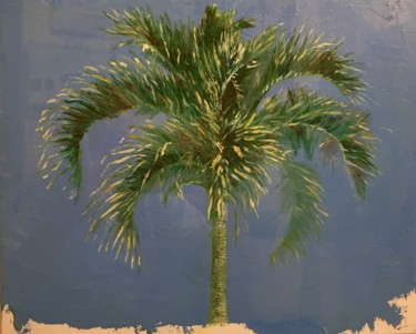 Peinture intitulée "Le palmier" par Richard Nichanian, Œuvre d'art originale, Huile