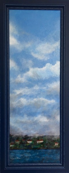 Peinture intitulée "Le ciel et l’eau" par Richard Nichanian, Œuvre d'art originale, Huile
