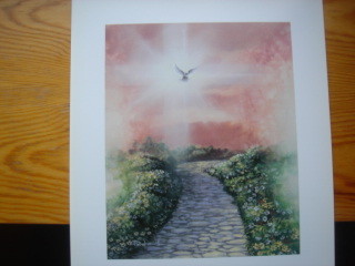 Painting titled "Path Of Light" by R. Woodrum, Original Artwork