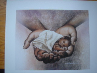 Painting titled "In Gods Hands" by R. Woodrum, Original Artwork
