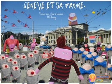 Photographie intitulée "Genève et sa Faune" par Ra-Art, Œuvre d'art originale